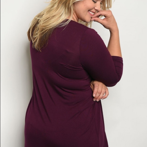 Final price - Plum ruffle blouse - Picture 2 of 2